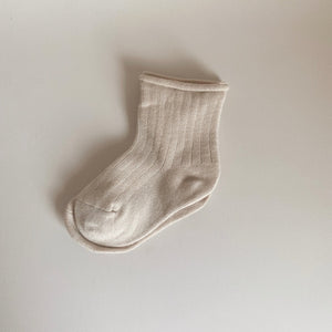 The Jude Cotton Socks- Beige