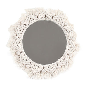 The Katie Macrame Mirror