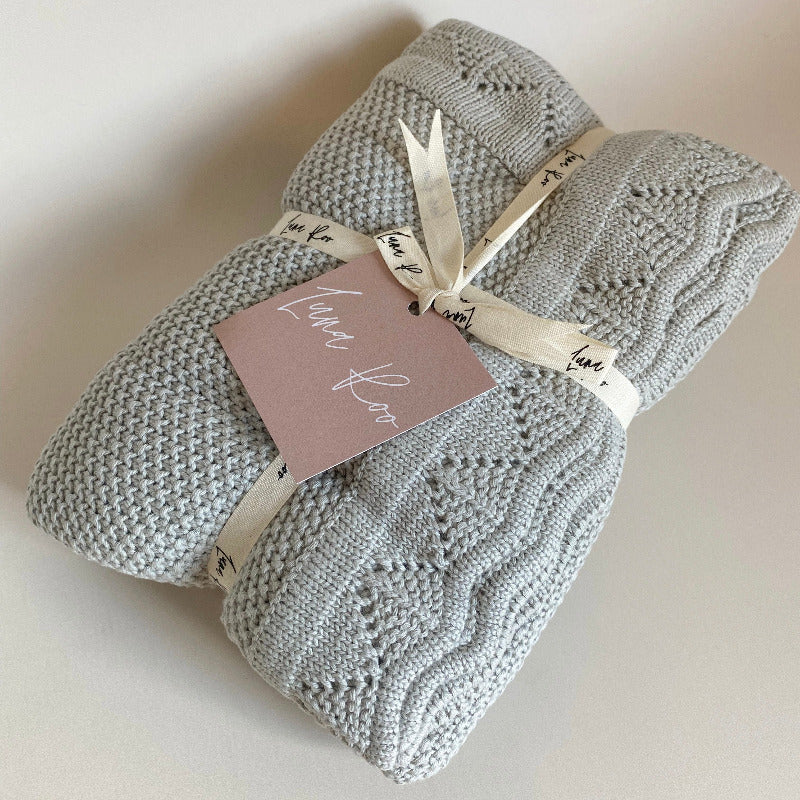 The River heirloom Knit blanket