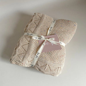 The River heirloom Knit blanket