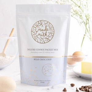 The Made to Milk Lactation Milk Choc Chip biscuit mix