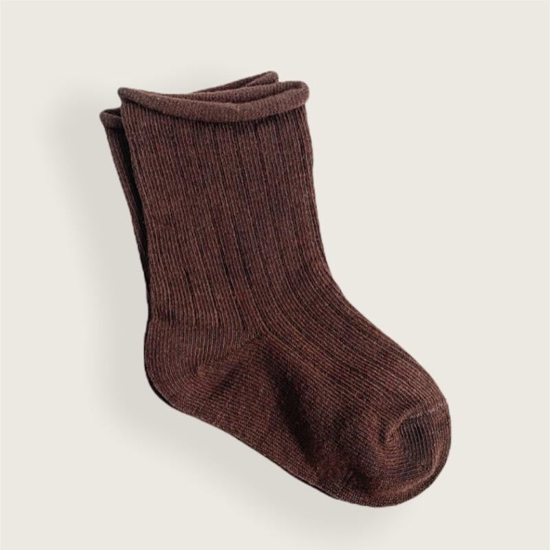 The Jude Cotton Socks- Chocolate