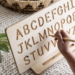 The Tilly Alphabet tracing board